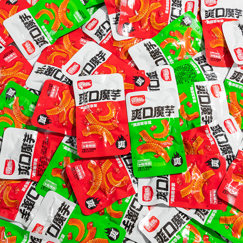 豆多奇爽口魔芋丝素毛肚香辣魔芋酸辣爽口零食宿舍办公室即食小吃