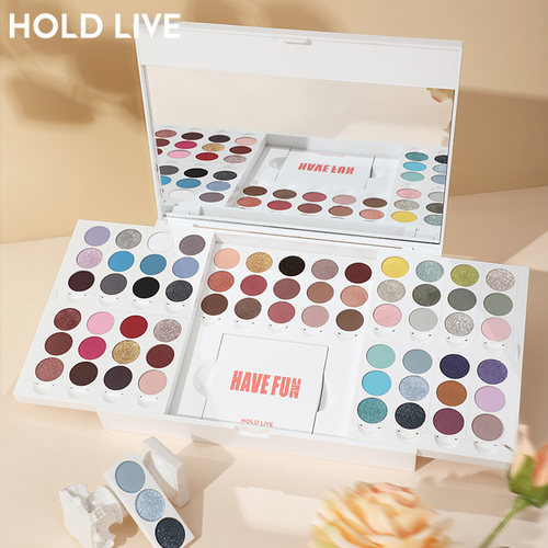 holdlive玩妆魔法眼影盘63色大盘