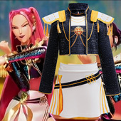 猎魔女团女童角色扮演服K POP韩流巨星米拉cosplay打歌黑金三件套