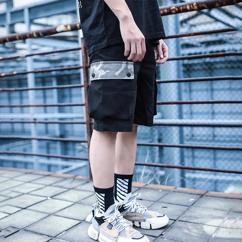 Eyt camouflage pocket Overalls Guochao men and women lovers ins Same item street shorts Casual pants Summer wear TPRUNin the Men's clothing, Casual pants  category - from Buy2taobao.com to provide professional Taobao agent buy service