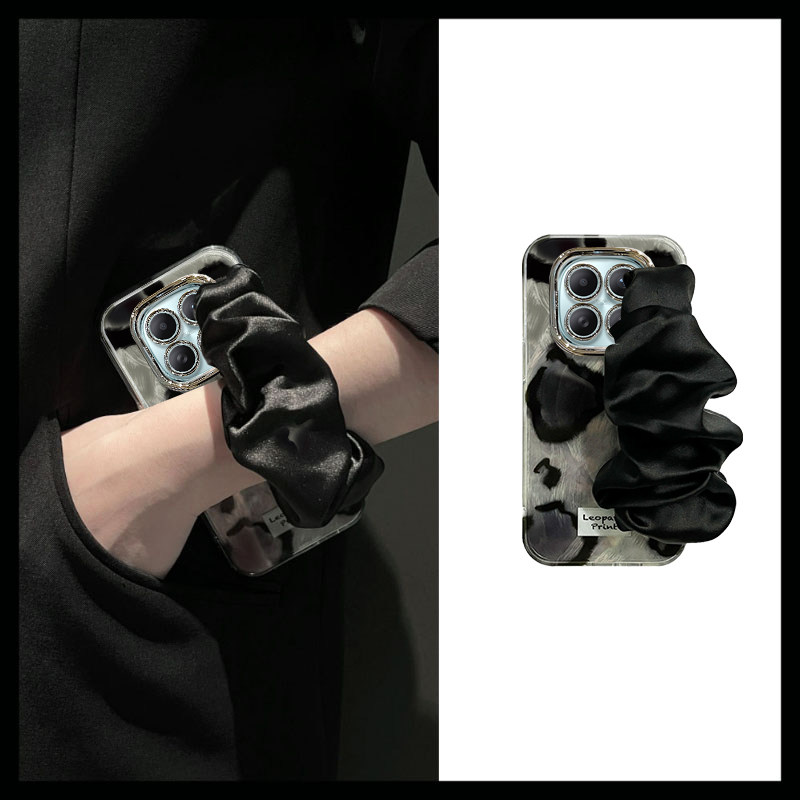 适用红米note系列豹纹腕带手机壳