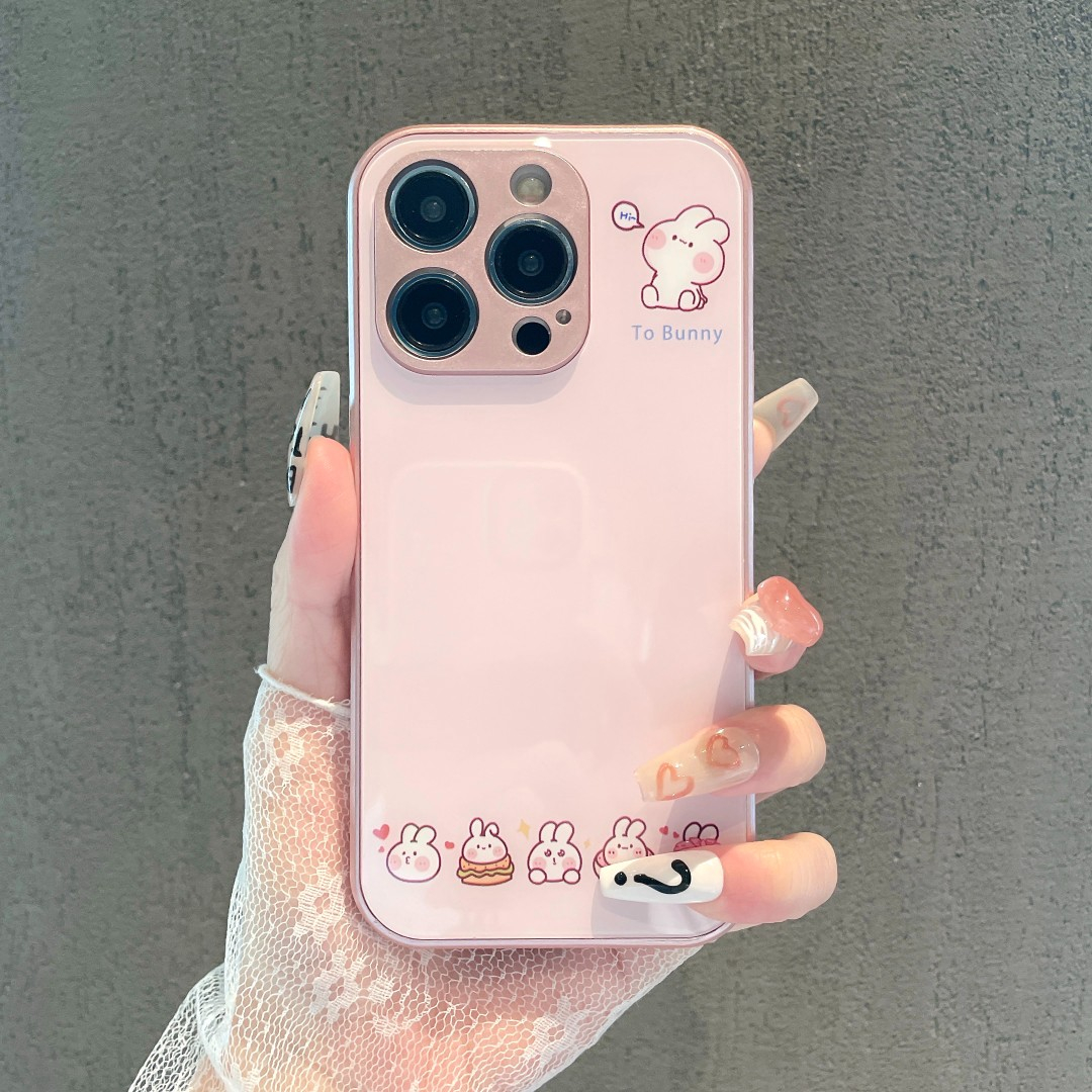 适用于苹果15手机壳iPhone13mini新款12金属漆玻璃11Pro卖萌兔子XSMax全包边6s防摔保14护套7时尚8Plus卡通女使用感如何?