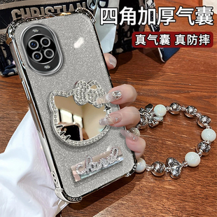 适用华为nova14Ultra水钻猫手机壳13pro全包12活力版四角防摔11气囊10支架9女8新款7se专用6保护套轻奢风5