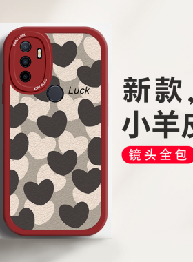 适用于OPPOA32手机壳时尚简约小清新个性创意黑白爱心艺术ins风OPPOPDVM00网红大眼睛镜头全包防摔硅胶保护套