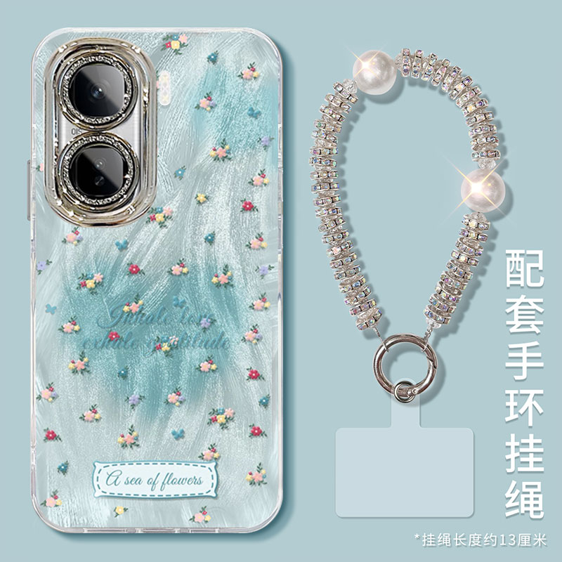 适用IQOONEO系列晕染碎花手机壳