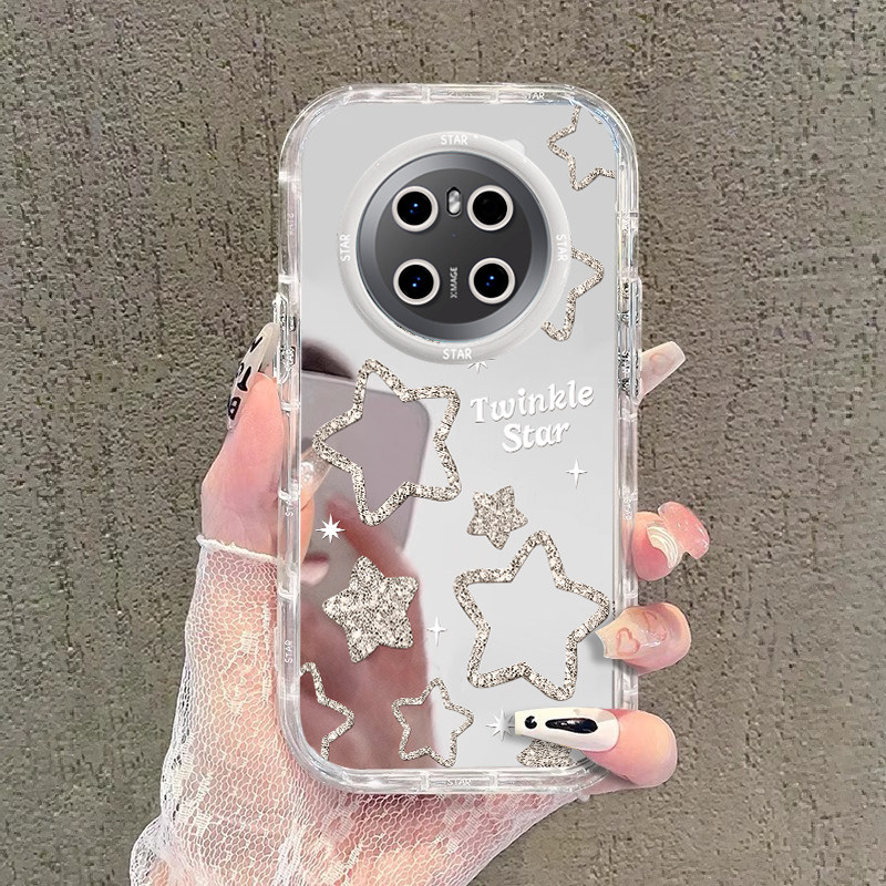 适用闪粉星星华为mate70手机壳60RS新款50E镜面60pro+创意40泡芙30硅胶气质高级感保护套女防摔奢华时尚创意,3C数码配件,手机保护套/壳,淘宝优惠券,粉丝福利购,淘宝优惠卷
