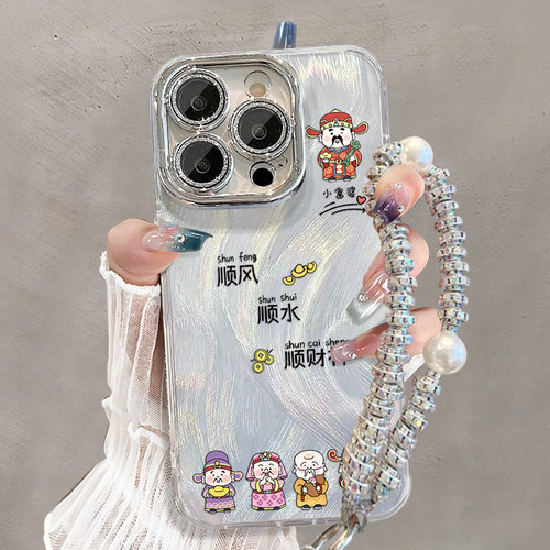 适用苹果系列国风财神爷手机壳