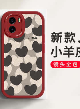 适用于vivoY10手机壳时尚可爱黑白爱心个性艺术ins风创意潮流vivoV2168A网红大眼睛镜头全包防摔硅胶保护套女