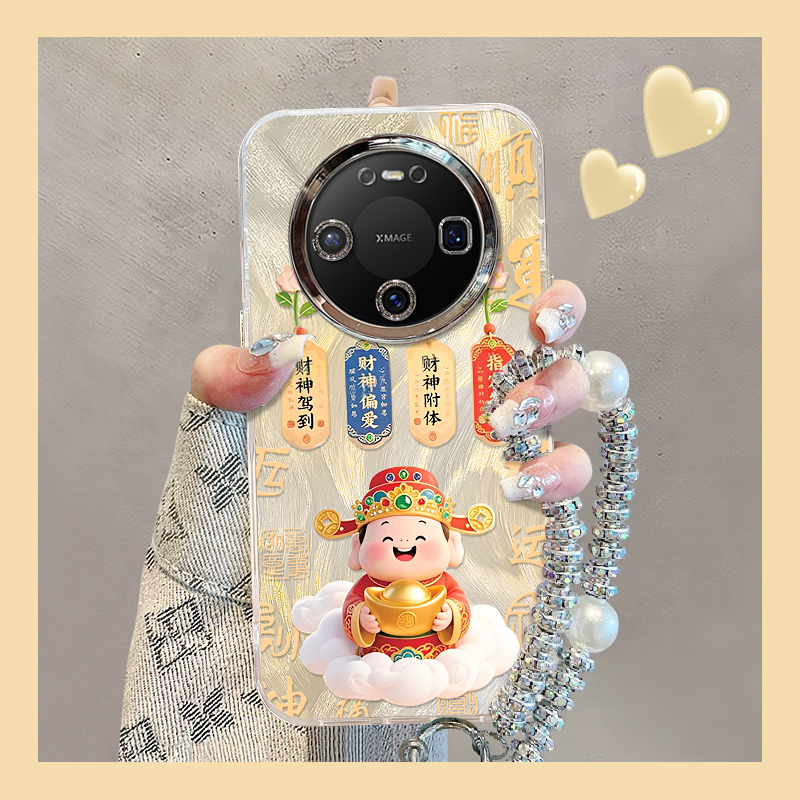 适用华为mate系列财神爷手机壳