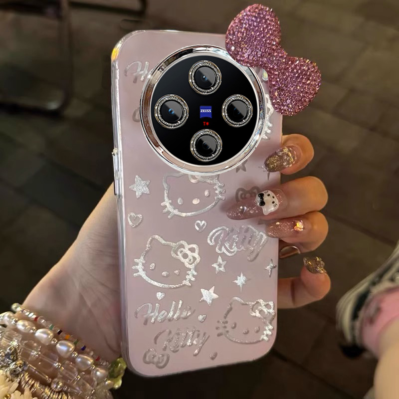 HelloKitty适用vivoX200promini手机壳X100Ultra女x90s羽纱x80全包x70蝴蝶结x60防摔50保护套PRO+新款镜头膜