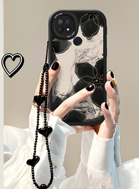 适用于OPPOA35新款小羊皮手机壳时尚黑白水墨画OPPOPEHM00大眼睛创意硅胶保护套全包边防摔壳