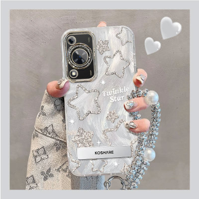 适用畅享系列闪粉星星手机壳