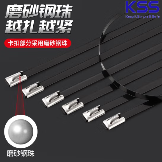 台湾进口不锈钢烤漆扎带KSS