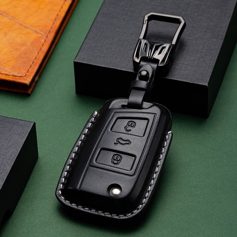 2024款大众钥匙套途观L真皮途岳专用探岳车探歌遥控保护扣包壳锁