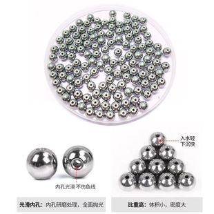 钨钢铅坠传统钓筏钓海钓矶钓专用通心铅坠隐形铅坠不伤线比高重