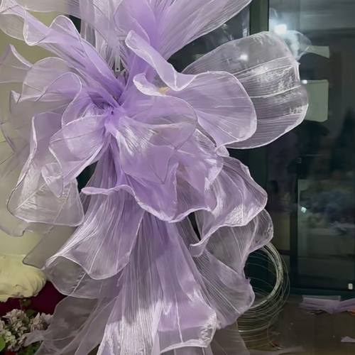 巨型大型褶皱纸艺花美塑