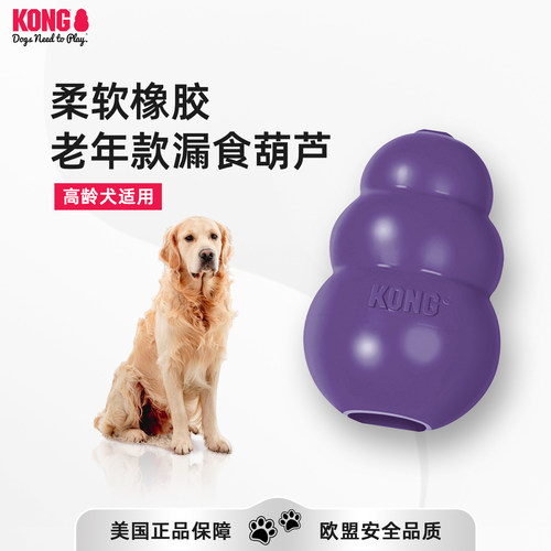 美国KONG经典耐咬漏食球玩具