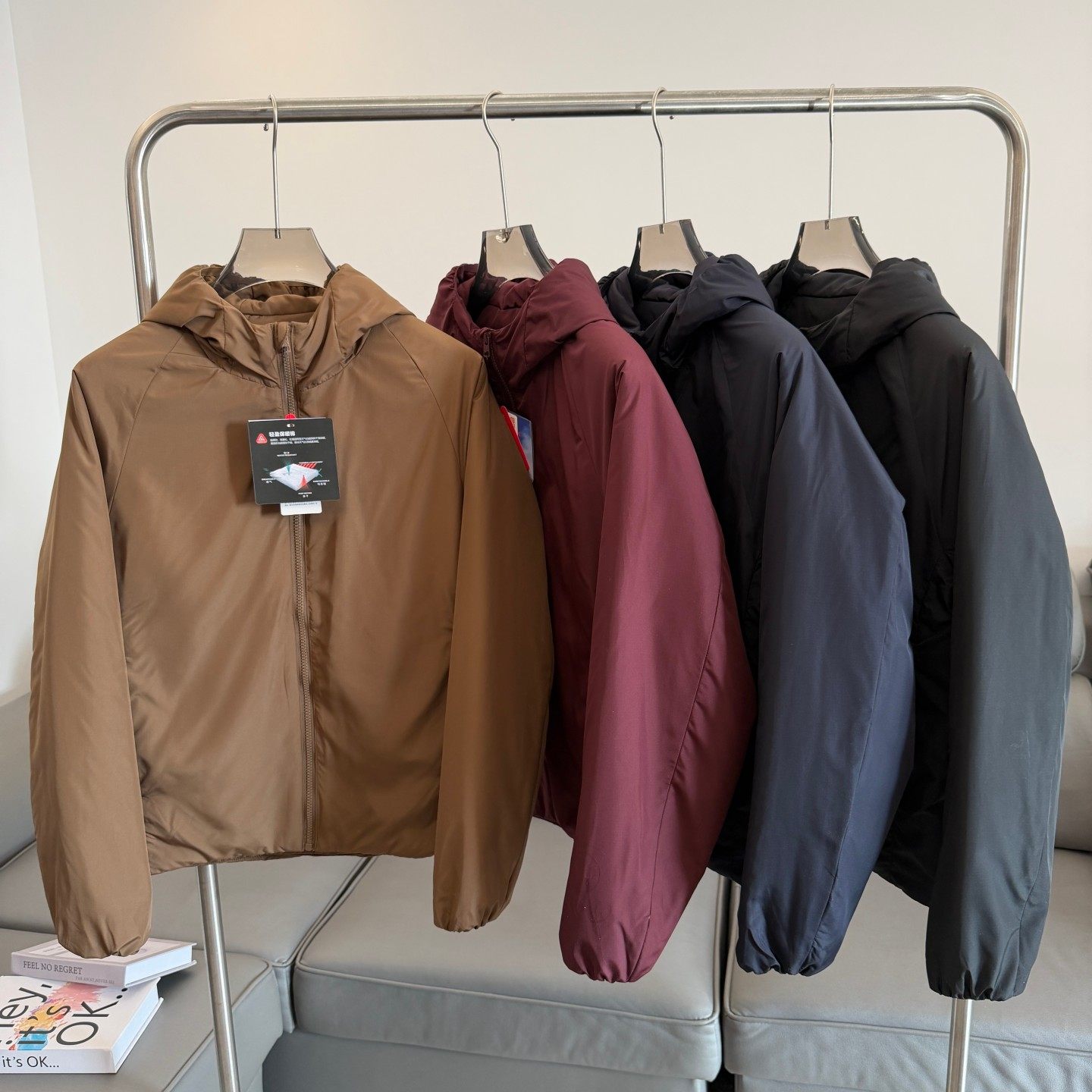 超细纤维保暖棉！户外风防泼水！冬季男女连帽轻柔运动棉衣棉服潮