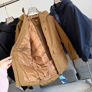 华华U家！秋冬男女三防高性能复合连帽羽绒服加厚保暖防风外套 潮