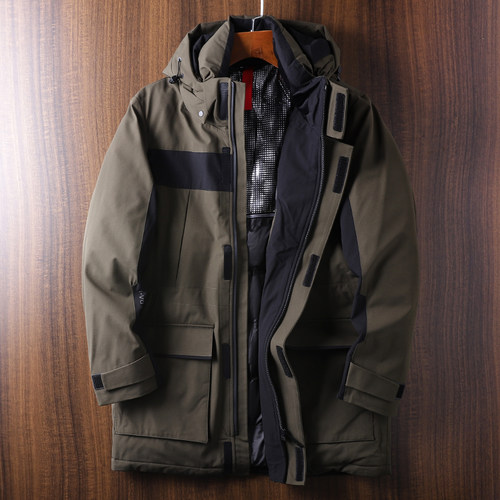 大鹅绒户外防风防水连帽休闲保暖