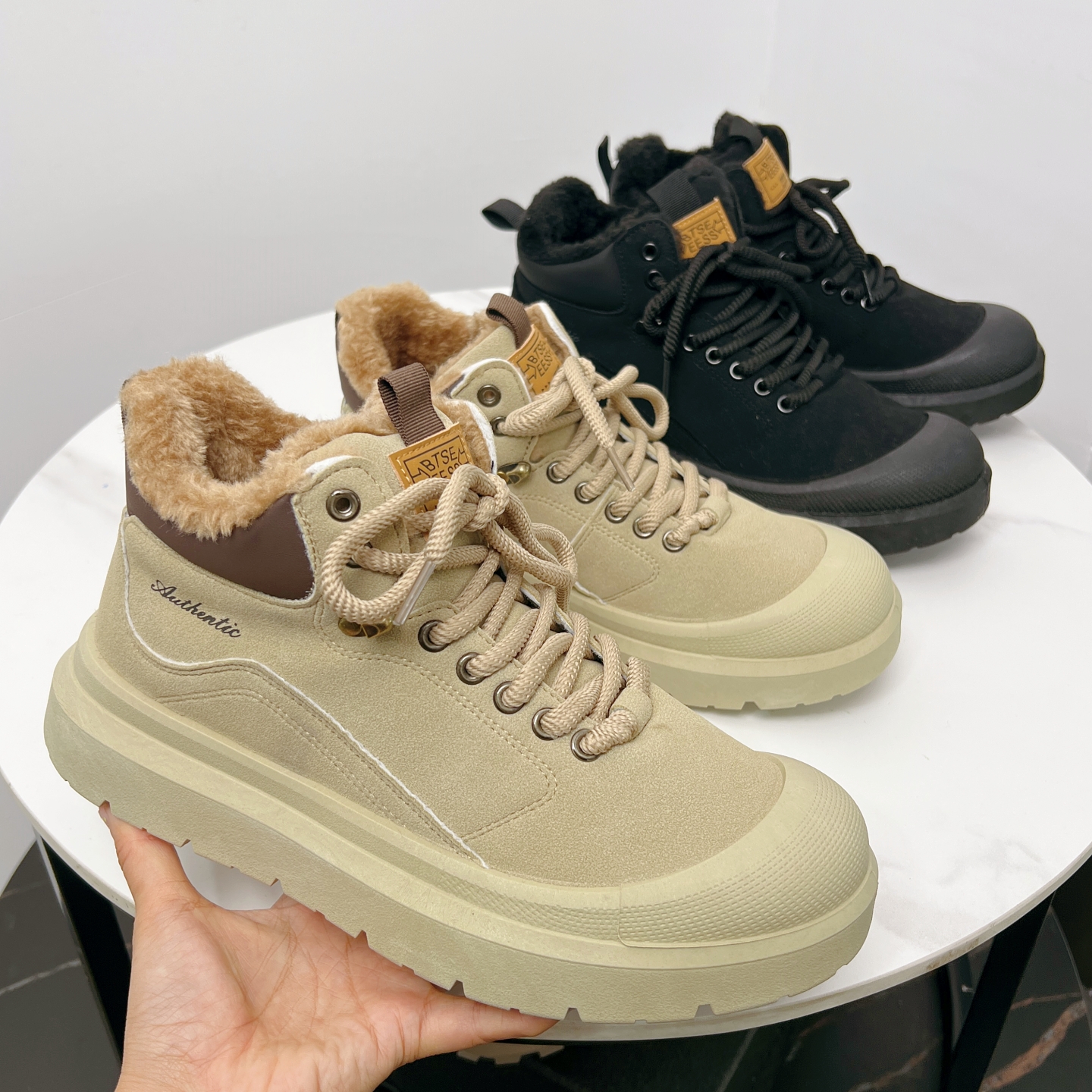 抗冻王炸！加绒加厚！冬季男士户外防滑保暖百搭工装雪地靴休闲鞋