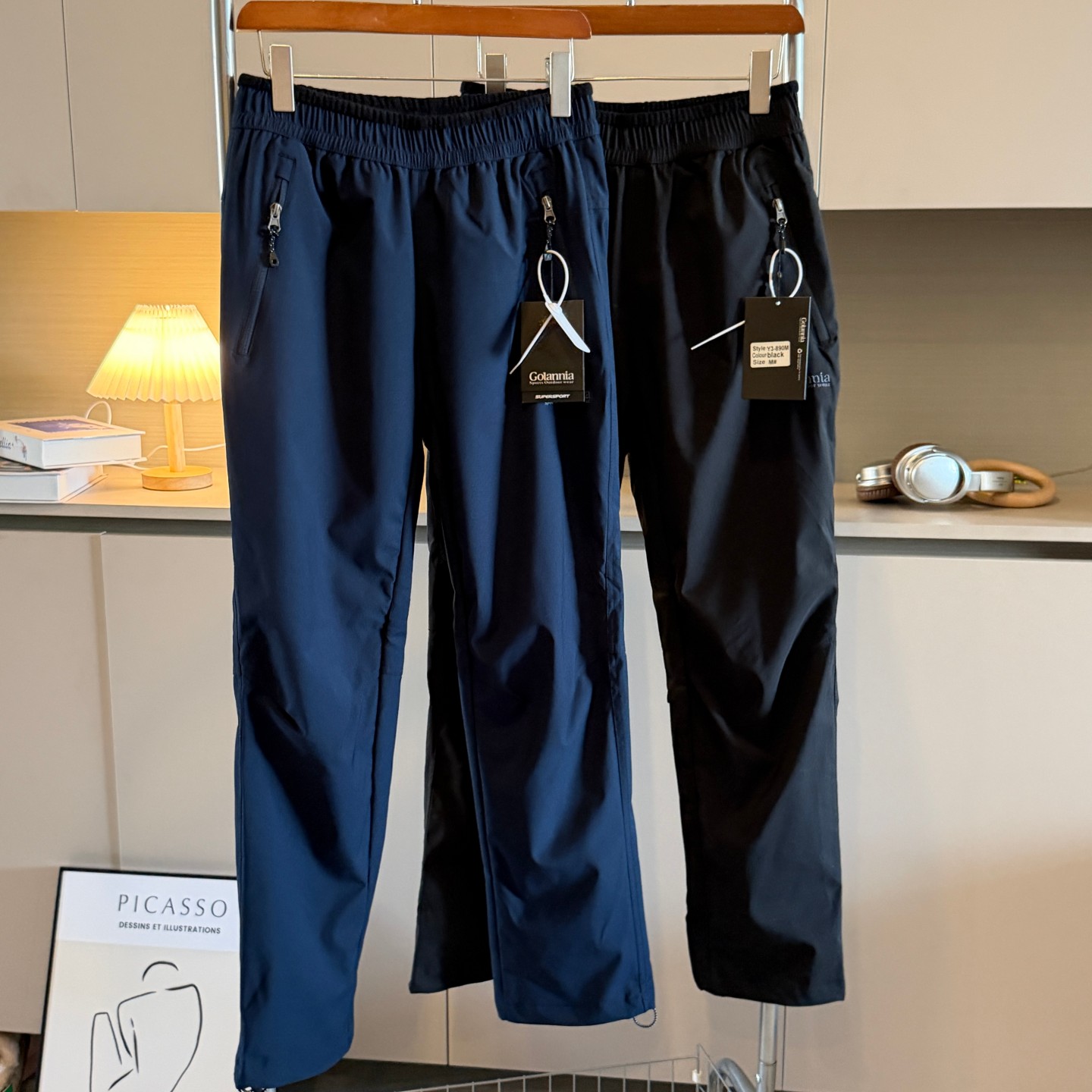 北欧户外！防风防泼水！加绒加厚！秋冬男士保暖直筒冲锋裤休闲裤