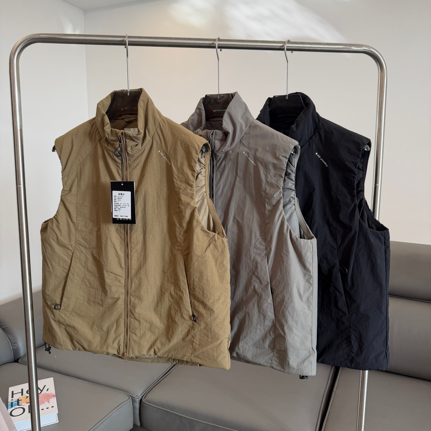 户外机能！男女同款！加厚保暖！秋冬立领防泼水休闲百搭棉马甲潮