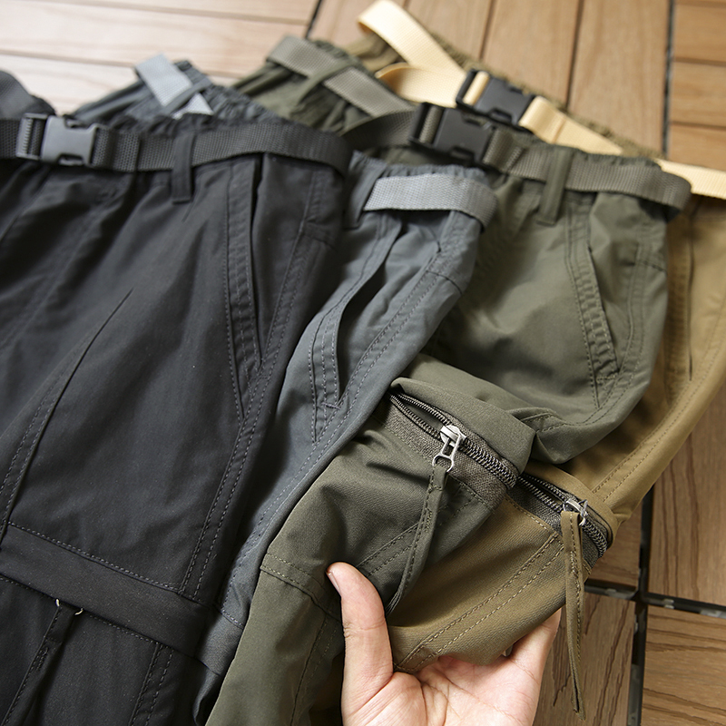 德国单!有大码!春夏防风防水户外宽松裤直筒休闲裤多袋工装裤男