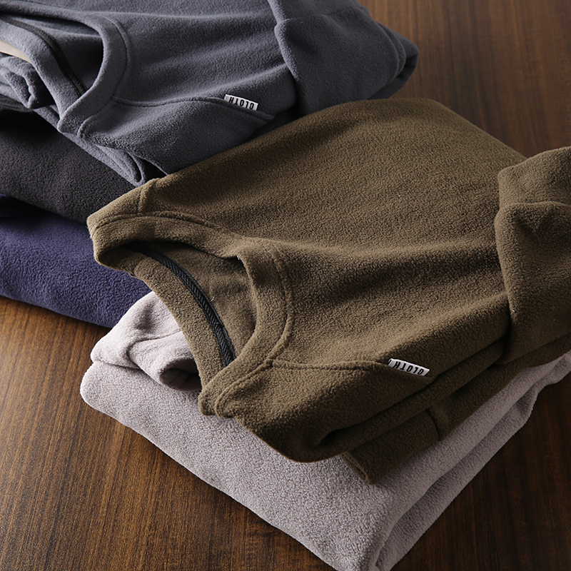 双面摇粒绒休闲打底衫卫衣