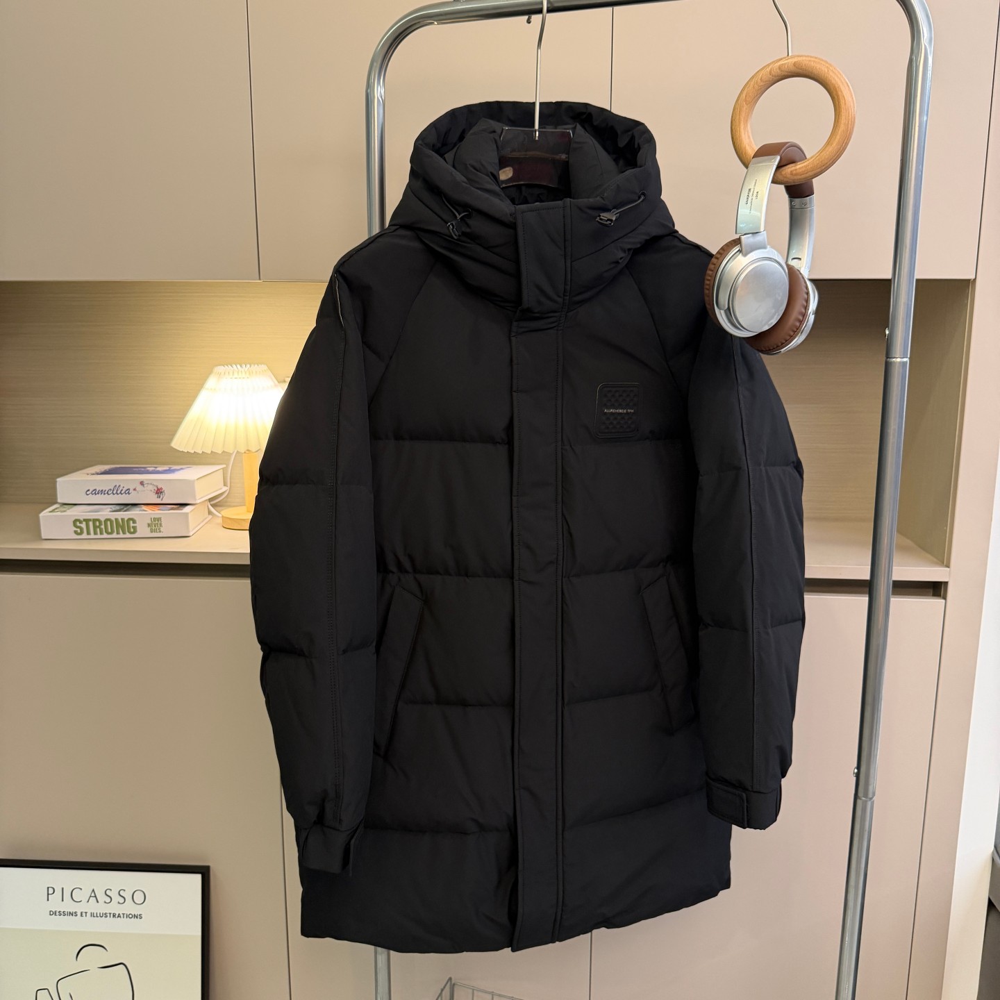 高篷松大朵绒！巨保暖！男装冬季轻便保暖加厚御寒连帽中长羽绒服