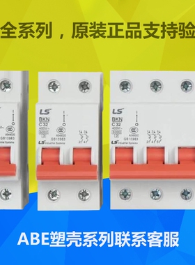 LG/小型断路器/空开BKN-1P/2P/3P/4P C型D型