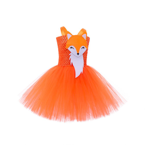 2025 Halloween Crazy Fox Princess Dress Performance Dress