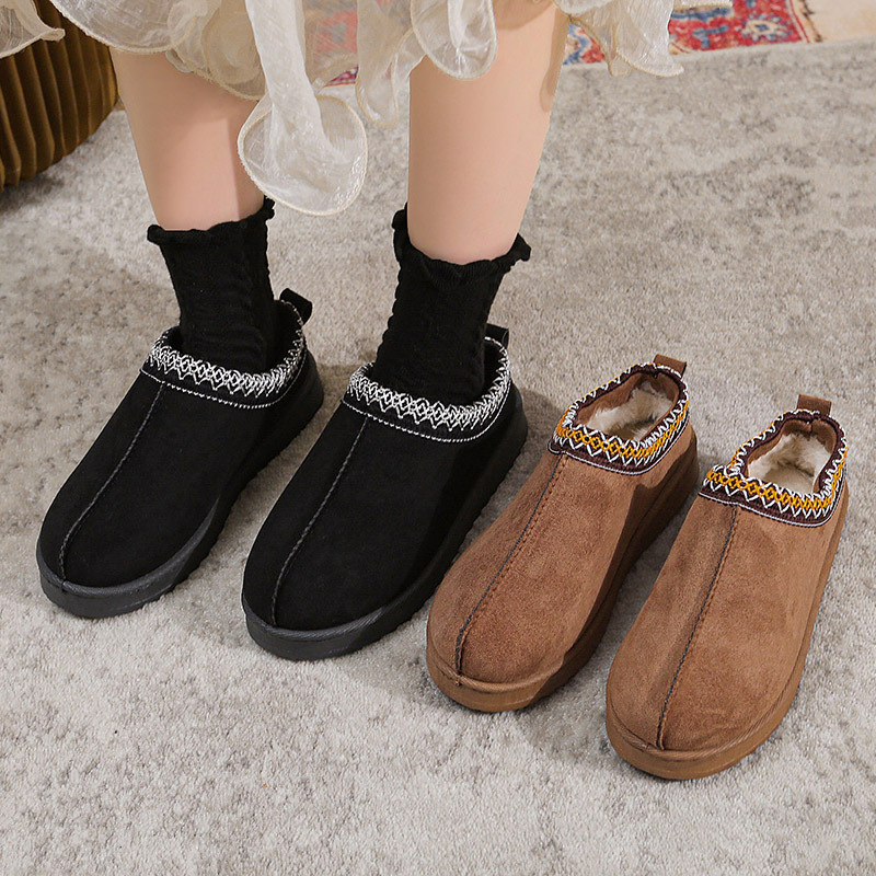 2025 lace fashion snow boots cotton shoes
