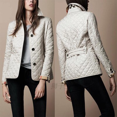 2024 Lapel single breasted slimming warm cotton jacket 棉服