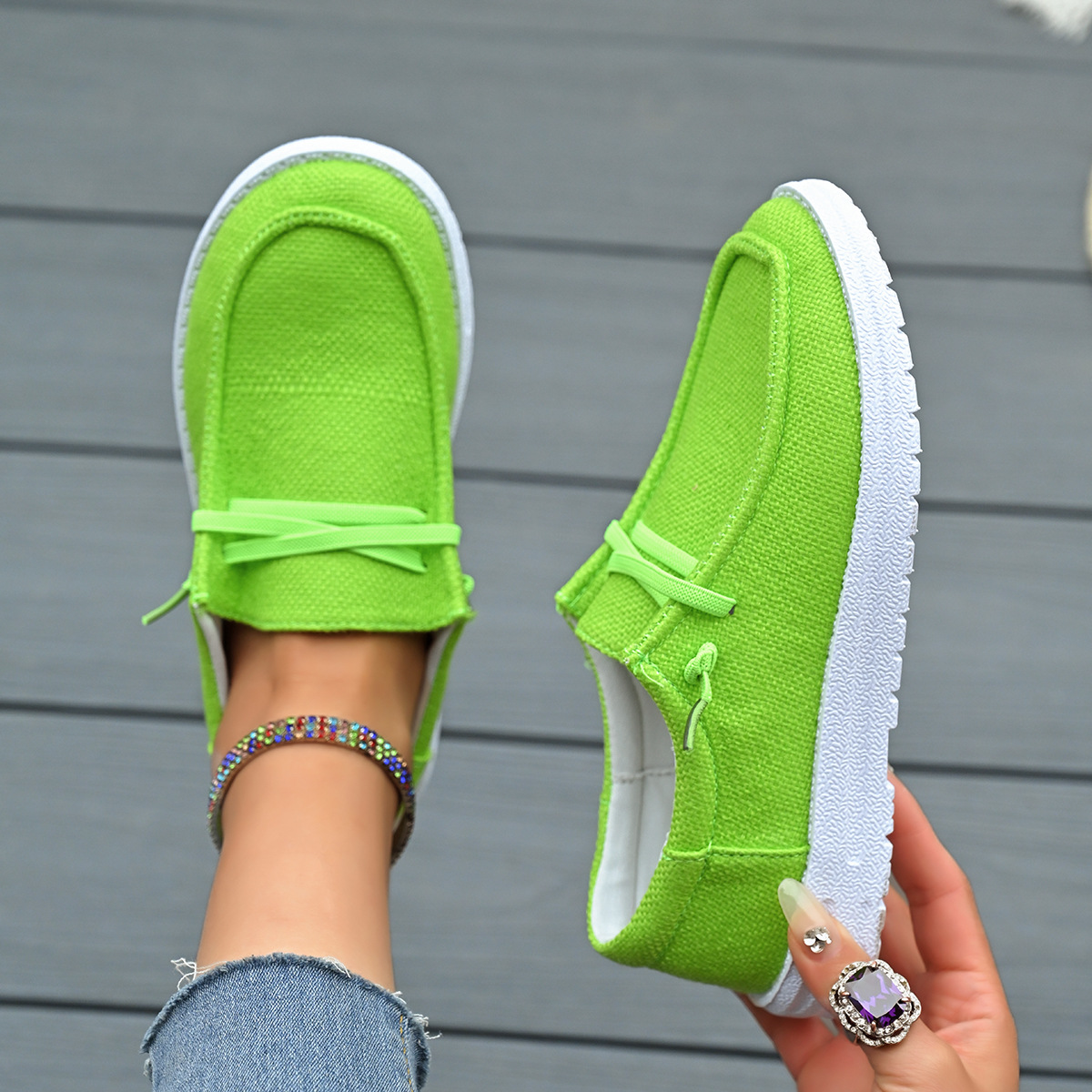 2025 plus casual single shoe flat sole single shoe