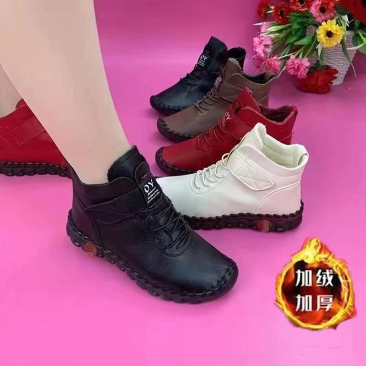2025 Large Cotton Shoes Thick soled Short Boots