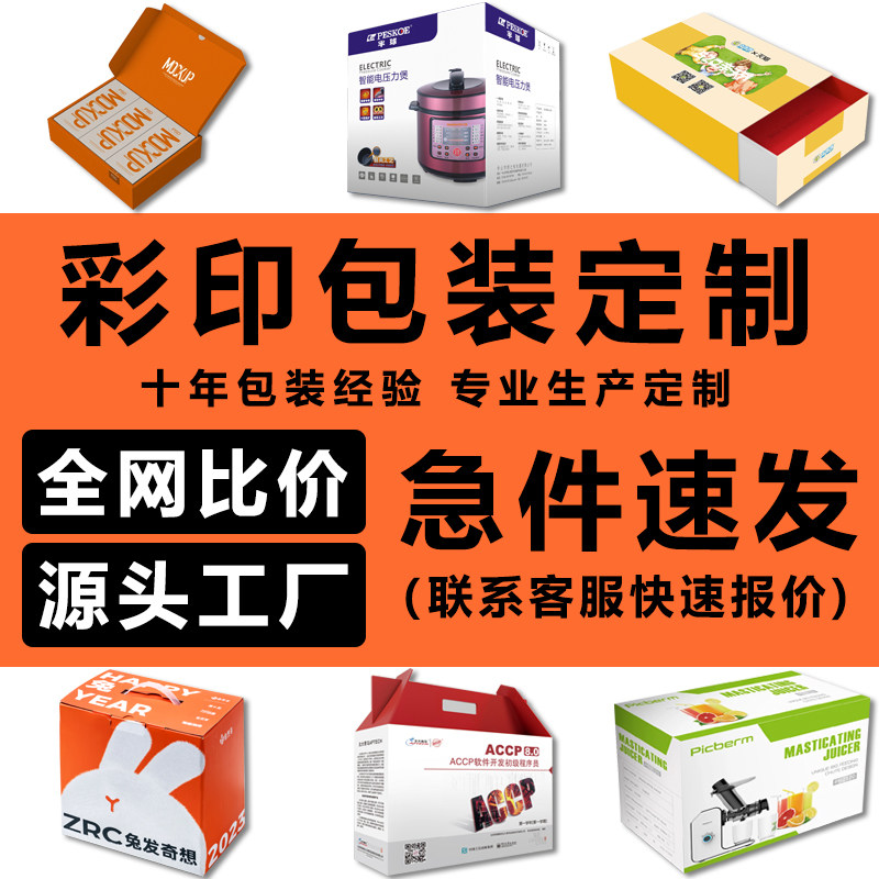 包装盒定制礼品盒定做彩盒印刷纸盒子订做茶叶水果化妆品粽子礼盒图片