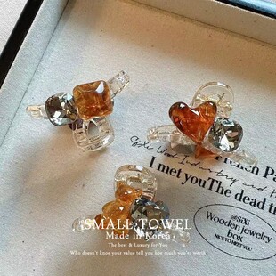 水钻果冻透明刘海小抓夹小号鲨鱼夹发卡子 韩国东大门进口高级法式