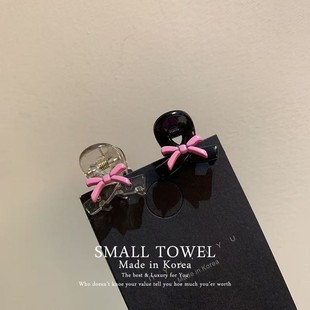 韩国东大门nyu小号彩色蝴蝶结刘海小抓夹公主头对夹前额发卡头饰