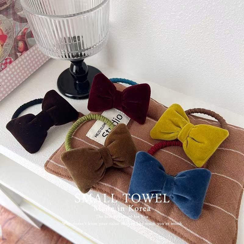 韩国进口少女儿童法式丝绒立体蝴蝶结发圈马尾皮筋丸子头发绳发饰,饰品/流行首饰/时尚饰品新,发饰,淘宝优惠券,粉丝福利购,淘宝优惠卷