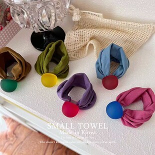 韩国东大门进口秋冬高级磨砂圆球毛巾发圈皮筋无痕发绳扎头绳发饰