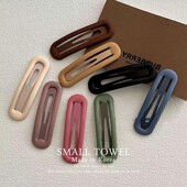 韩国进口2023秋冬新款 发饰简约百搭彩色侧边夹刘海碎发夹网红发卡