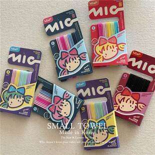 韩版 少女儿童黑色彩色高弹力耐用基础发圈马尾皮筋丸子头发绳 新款