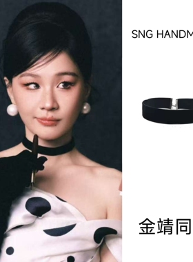 金靖同款赫本复古黑色丝绒颈链气质百搭短项链脖链choker饰品女