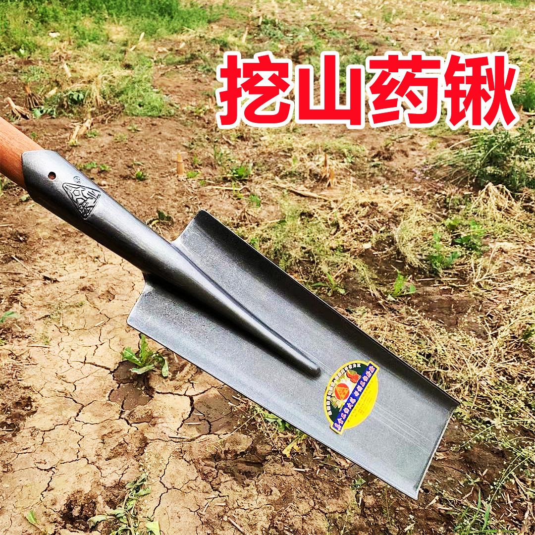 挖山药专用锹全钢加厚农用挖沟尖头平头窄口铲子户外园艺工具农具