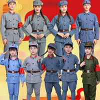 Униформа Красной Армии, костюмы для выступлений Красной Армии для взрослых, мужские и женские костюмы восьмого маршрута, антияпонские военные костюмы, детские костюмы Красной гвардии, костюмы для выступлений Красной Армии