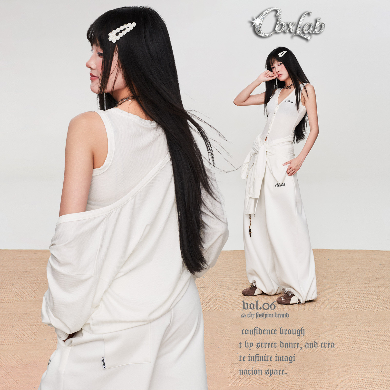 CBXLAB街舞潮牌"液态触感"假两件辣妹开衫性感显瘦爵士慵懒上衣女,女装/女士精品,T恤,淘宝优惠券,粉丝福利购,淘宝优惠卷