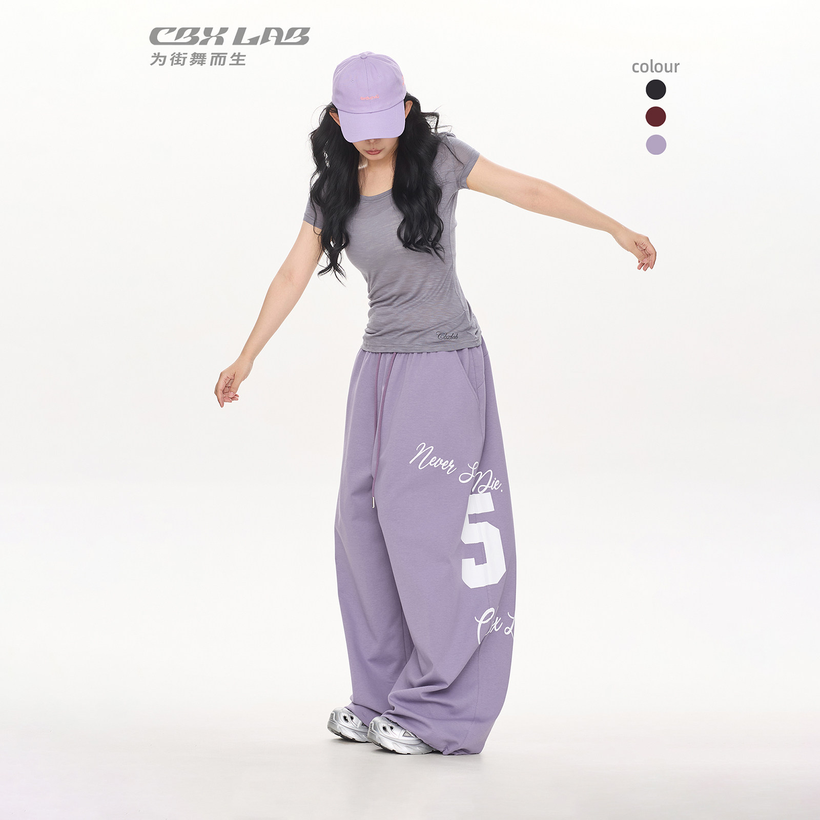 CBXLAB街舞潮牌"数字美式"复古嘻哈运动裤夏季辣妹跳舞个性休闲裤