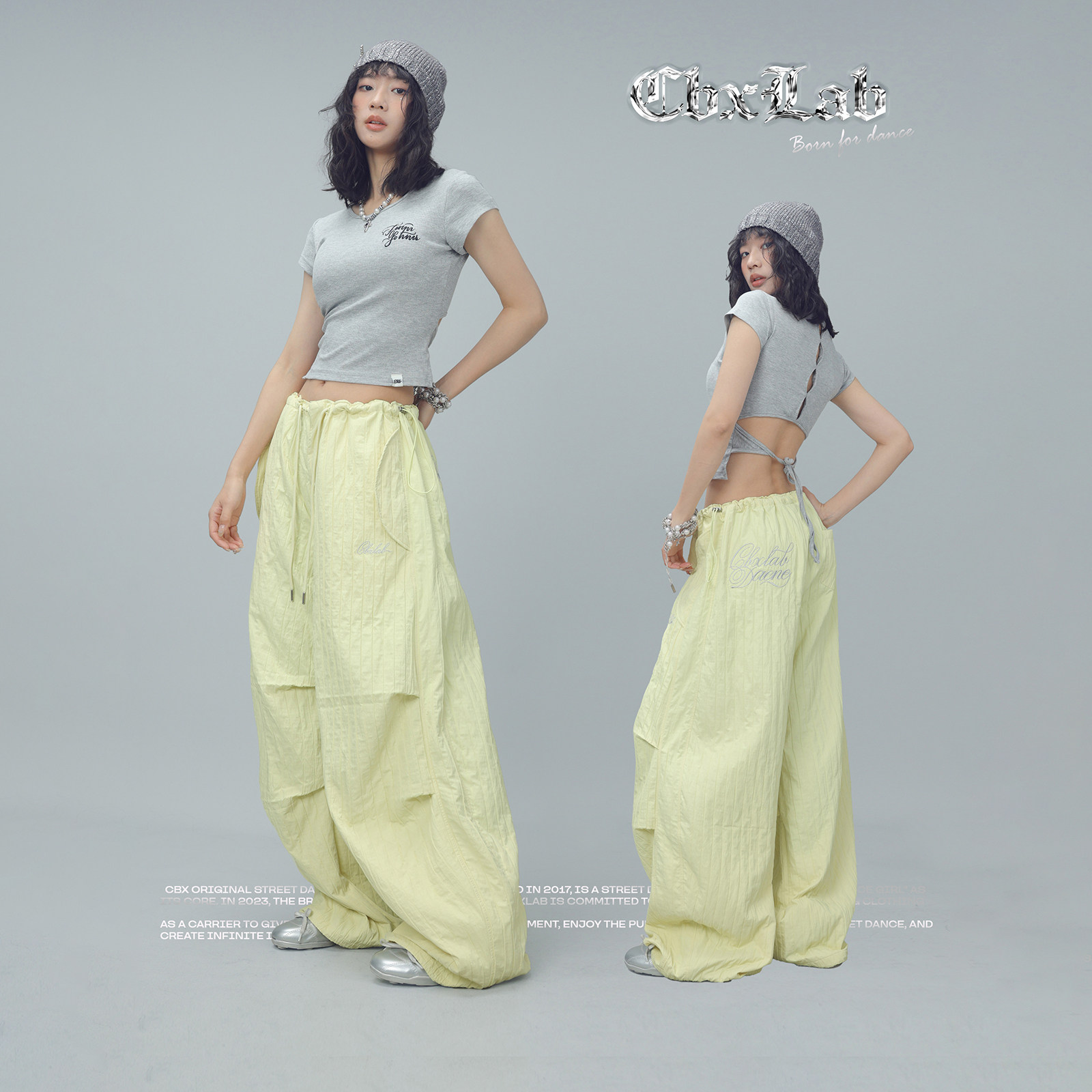 CBXLAB街舞潮牌薄款爵士辣妹长裤