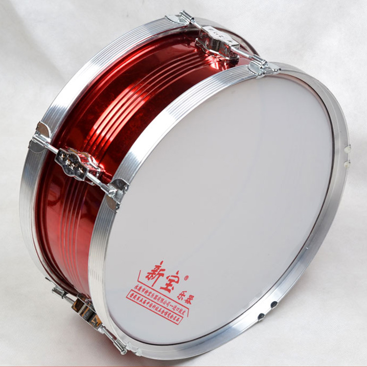 新宝13寸(35cm)铝合金少先锋队鼓小军鼓军乐鼓红色小军鼓